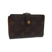 Pre-owned Coated canvas wallets Louis Vuitton Vintage , Brown , Dames