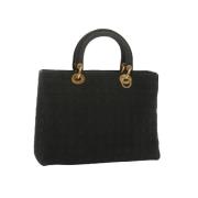 Pre-owned Nylon handbags Dior Vintage , Black , Dames