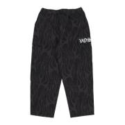 Flames Gothic Cargo Broek Zwart Vision OF Super , Black , Heren