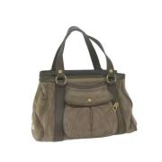 Pre-owned Suede handbags Celine Vintage , Brown , Dames