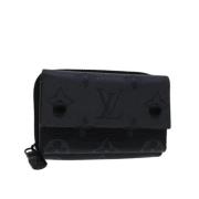 Pre-owned Coated canvas wallets Louis Vuitton Vintage , Blue , Dames