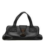 Pre-owned Leather handbags Gucci Vintage , Black , Dames