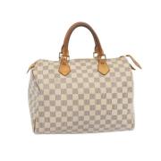 Pre-owned Canvas handbags Louis Vuitton Vintage , Beige , Dames