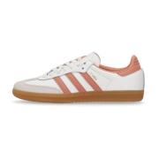 Retro Stijl Lage Schoen met Veters Adidas , White , Dames