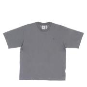 Grijze Classic Tee met Trefoil Logo Adidas , Gray , Heren