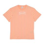 Pinstripe Tee Abrikoos/Wit Korte Mouw T-shirt Karl Kani , Orange , Her...