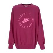 Rosewood Crewneck Sweatshirt Sportswear Fleece Nike , Pink , Dames