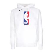 NBA Fleece Essential Hoodie Wit Nike , White , Heren