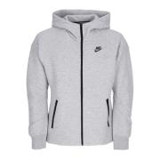 Sporty Hooded Zip Sweatshirt Nike , Gray , Dames