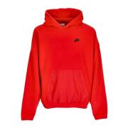 Fleece Polar Hoodie Rood/Zwart Nike , Red , Heren