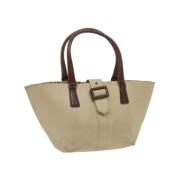 Pre-owned Cotton totes Burberry Vintage , Beige , Dames