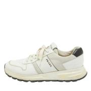 Pre-owned Leather sneakers Prada Vintage , White , Heren