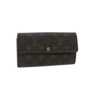 Pre-owned Canvas wallets Louis Vuitton Vintage , Brown , Dames