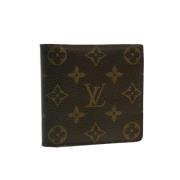 Pre-owned Coated canvas wallets Louis Vuitton Vintage , Brown , Dames