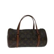 Pre-owned Canvas handbags Louis Vuitton Vintage , Brown , Dames