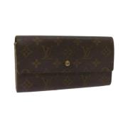 Pre-owned Canvas wallets Louis Vuitton Vintage , Brown , Dames