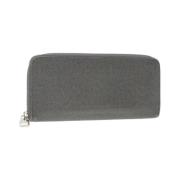 Pre-owned Leather wallets Louis Vuitton Vintage , Gray , Dames