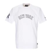 Yankees Wordmark Oversize Tee Wit New Era , White , Heren