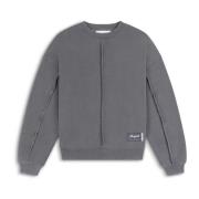 Chopped Distressed Sweatshirt Axel Arigato , Gray , Heren