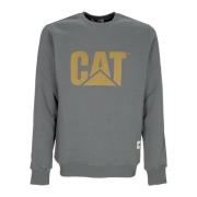 Logo Crewneck Sweatshirt CAT , Gray , Heren