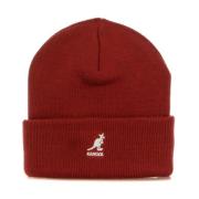 Rood Velvet Winter Ribgebreide Muts Kangol , Red , Dames