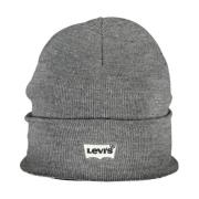 Geborduurd Logo Acryl Hoed Levi's , Gray , Heren