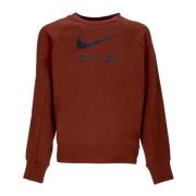 Lichtgewicht Crewneck Sweatshirt Air French Terry Nike , Brown , Heren