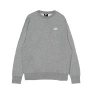 Lichtgewicht Crewneck Sweatshirt Sportswear Club Nike , Gray , Heren