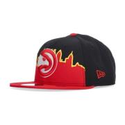 Atlanta Hawks NBA Pet Zwart New Era , Multicolor , Unisex