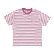 Gestreepte Tee Coleen Zachte Pasvorm Carhartt Wip , Pink , Dames