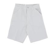 Relaxed Fit Werkshorts Sonic Silver Carhartt Wip , Gray , Heren