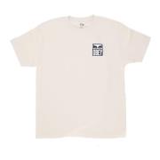 Iconische Eyes Cream Heren T-shirt Obey , Beige , Heren