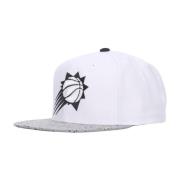 Phoenix Suns Platte Klep Snapback Pet Mitchell & Ness , White , Heren