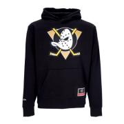 NHL Team Logo Hoodie Zwart Mitchell & Ness , Black , Heren