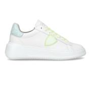 Glitter White Yellow Casual Sneakers Philippe Model , White , Dames