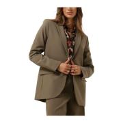 Bruine Foam Blazer Dames Summum Woman , Brown , Dames