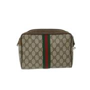 Pre-owned Canvas gucci-bags Gucci Vintage , Beige , Dames