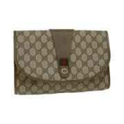 Pre-owned Canvas gucci-bags Gucci Vintage , Beige , Dames