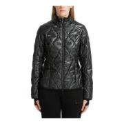 Ritssluiting Effen Donsjack Emporio Armani EA7 , Black , Dames