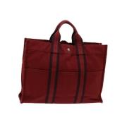 Pre-owned Cotton handbags Hermès Vintage , Red , Dames