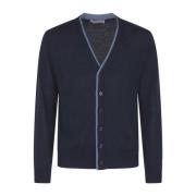 Blauwe Punto Sweater Canali , Blue , Heren