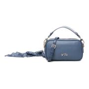 Blauwe Avion Ecoleather Schoudertas V73 , Blue , Dames