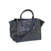 Pre-owned Leather prada-bags Prada Vintage , Blue , Dames