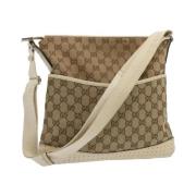 Pre-owned Canvas gucci-bags Gucci Vintage , Beige , Dames