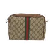 Pre-owned Canvas gucci-bags Gucci Vintage , Beige , Dames