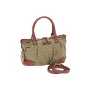 Pre-owned Cotton gucci-bags Gucci Vintage , Beige , Dames