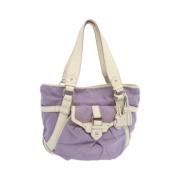 Pre-owned Cotton celine-bags Celine Vintage , Purple , Dames