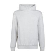 Giza Cotton Hoodie Sweater Eleventy , Gray , Heren