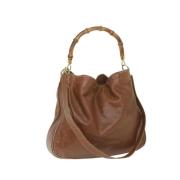 Pre-owned Leather gucci-bags Gucci Vintage , Brown , Dames