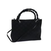 Pre-owned Nylon handbags Gucci Vintage , Black , Dames